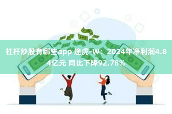 杠杆炒股有哪些app 途虎-W：2024年净利润4.84亿元 同比下降92.78%