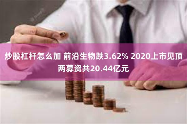 炒股杠杆怎么加 前沿生物跌3.62% 2020上市见顶两募资共20.44亿元